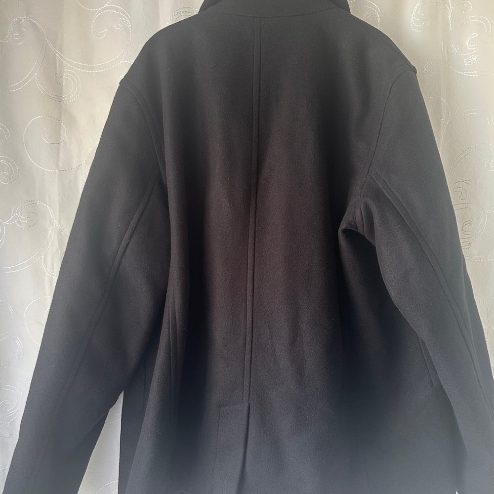Old Navy Black Double-Breasted Pea Coat - Picture 2 of 3